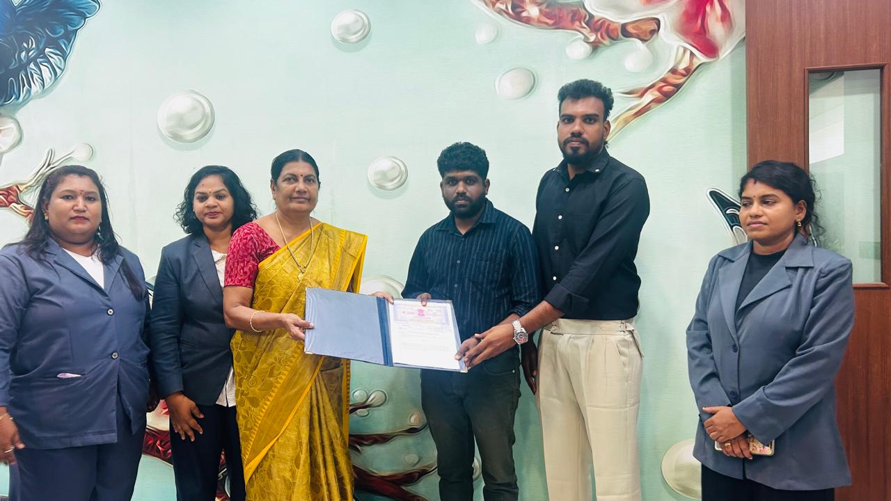 Signed Memorandum of Understanding exchanged between Geospatial Campus, Kochi and the Department of Artificial Intelligence, Maria Arts and Science College for Women, Vallioor